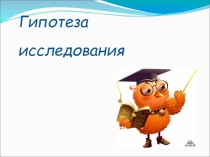 Презентация по проектно-исследовательской деятельности на тему Гипотеза исследования