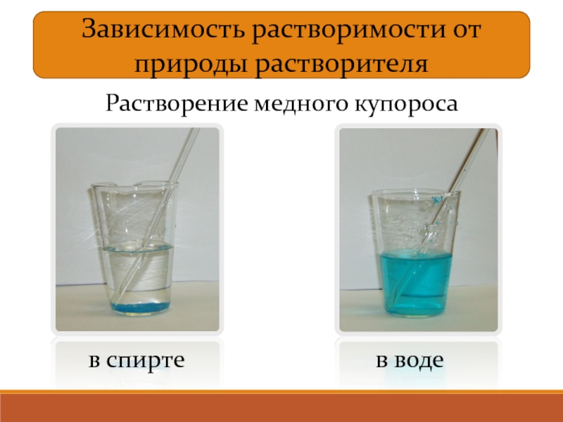 Растворение растворимость веществ в воде 8 класс презентация