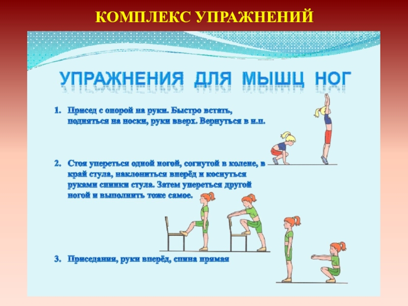 Режим утренней зарядки. Комплекс упражнений утренней гимнастики. Упражнения для утренней зарядки. Презентация на тему Утренняя зарядка. Упражнения для утренней гимнастики для школьников.