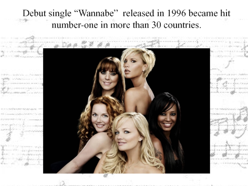 Debut single “Wannabe” released in 1996 became hit number-one in more than 30 countries.