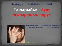 Презентация по биологии на тему ЖИТС (СПИД) функциональная грамотность на каз.яз