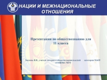 Презентация по обществознанию для 11 класса на тему Нации и межнациональные отношения