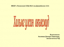 Презентация по внеурочной деятельности на темуХальмг улсин авьясмуд 