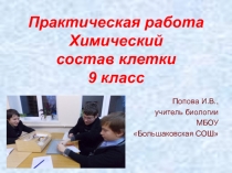 Презентация по биологии Урок-практикум по теме Химический состав клетки