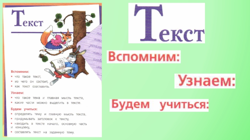 Русский язык 2 класс текст что такое текст презентация