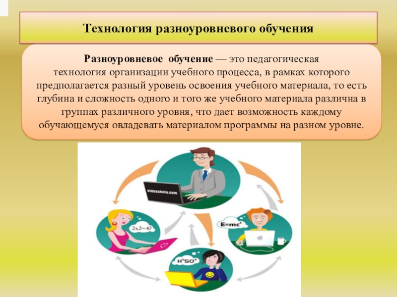 Презентация педагогические технологии разноуровневого обучения в доу