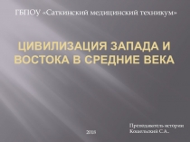 Презентация урока Цивилизация Запада и Востока в Средние века