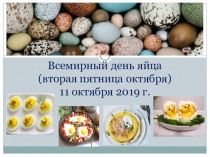 Забавные праздники. 11 октября - Всемирный день яйца