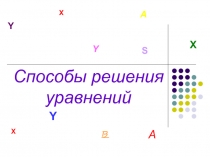 Презентация по математике Способы решения уравнений