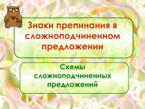 Презентация Знаки препинания в сложноподчиненном предложении