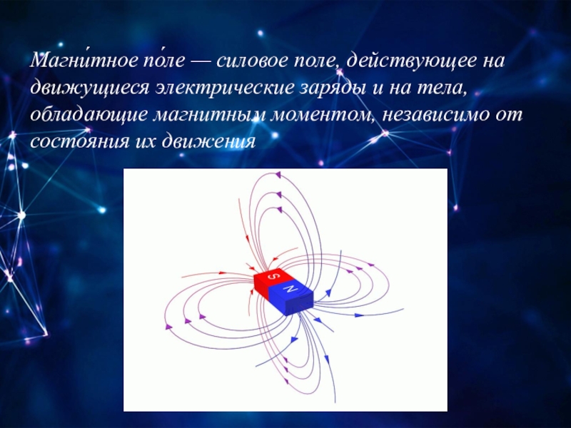 Презентация по физике на тему магнитное поле