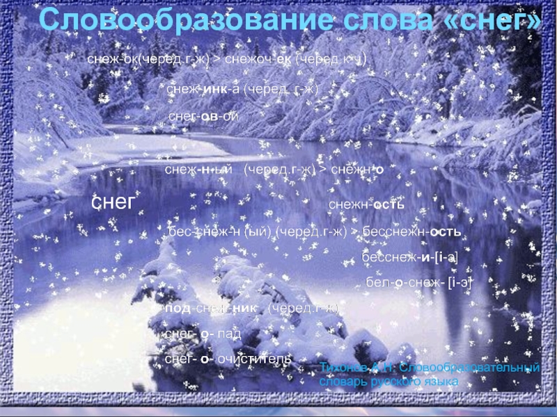 Слова со словом снег. Снег словообразование. Словообразование слова снег. Словообразование слова Снежинка. Снежок словообразовательный.