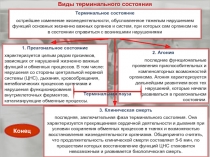 Виды терминальных состояний