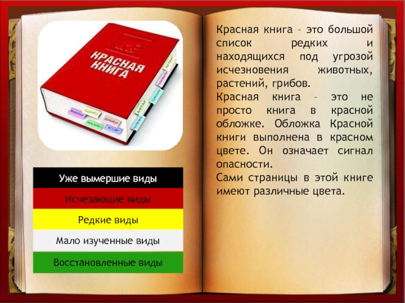 Красная книга фото страниц