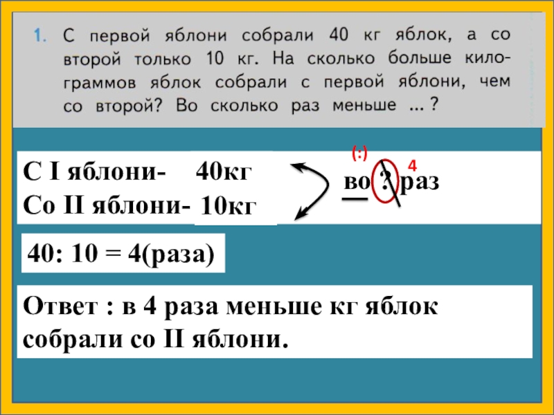 Во сколько раз 40 больше