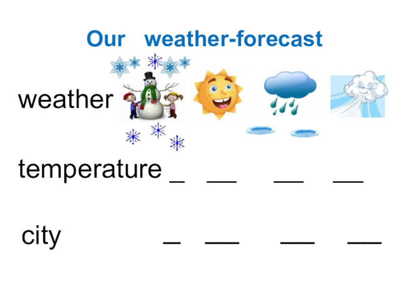 Написать проект по английскому языку 6 класс на тему weather forecast