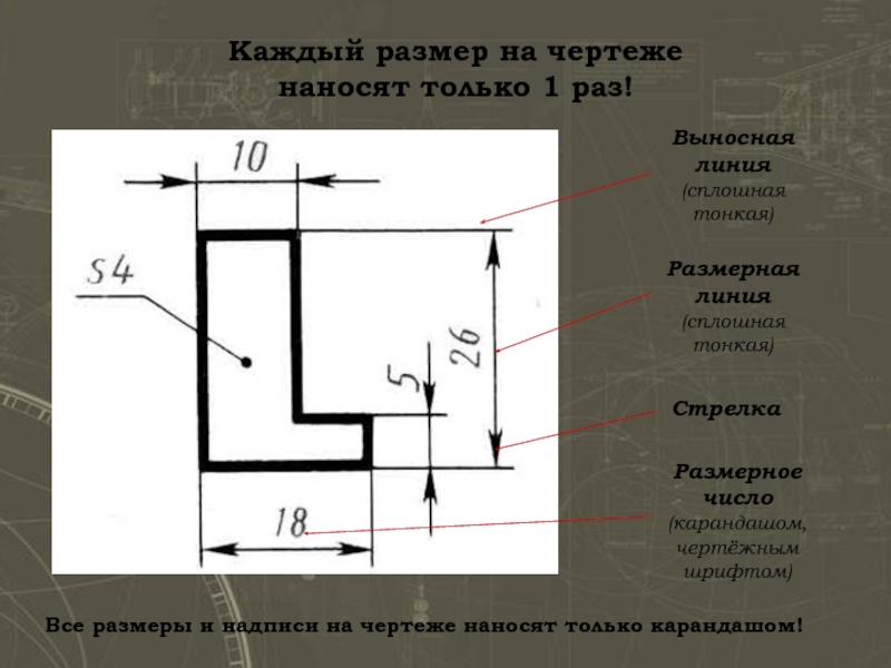 Масштаб 1 к 1 на чертеже