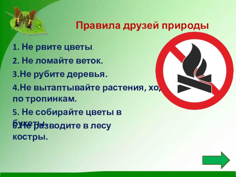 Презентация будь природе другом 1 класс