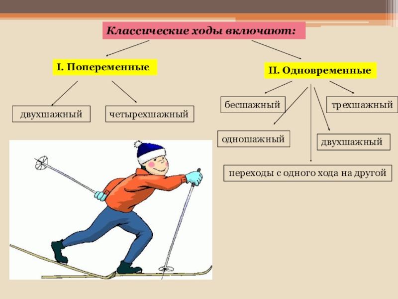 Определите в каком ответе каждому лыжному ходу соответствует свой рисунок