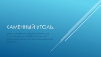 Презентация по химии на тему  Каменный уголь (10 класс)