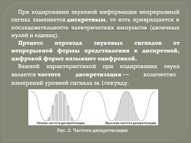 Инструментальное кодирование звука