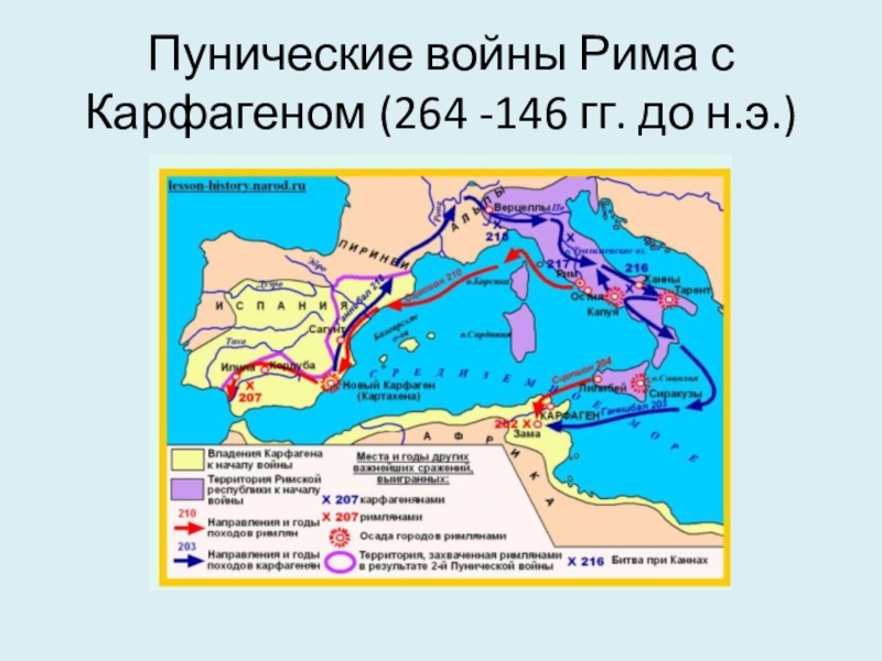 История 5 класс контурная карта страница 6 2 пуническая война