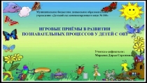 Развитие познавательных процессов у детей с ОВЗ