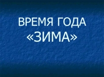 Презентация по теме Зима