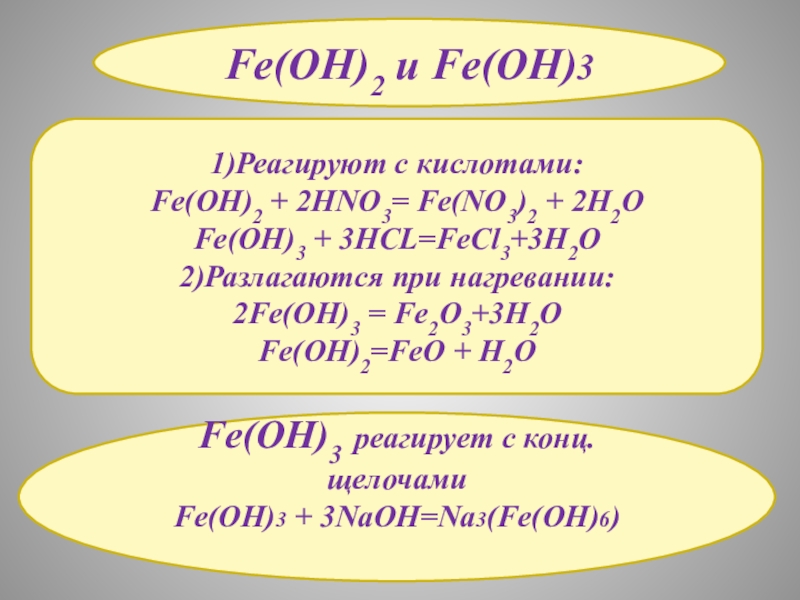 Дайте название соли fe no3 3. Fe Oh 3 hno3. Fe(Oh)3. Fe Oh 3 NAOH. Feoh2 hno3 конц.