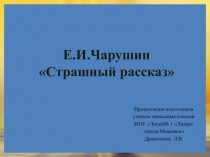 Презентация к уроку литературного чтения на тему Е.Чарушин Страшный рассказ