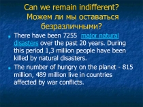 Презентация по английскому языку на тему Глобальные проблемы современности