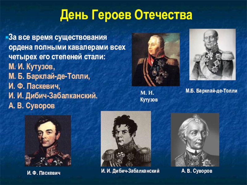 День 9 декабря день героев отечества презентация