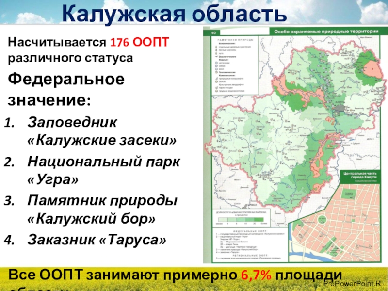 Заповедники калужской области презентация