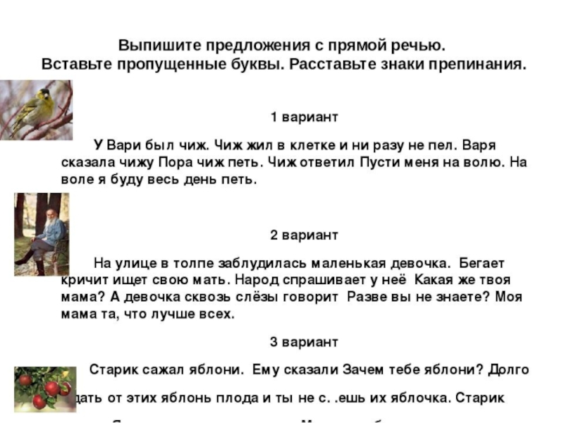 Предложения с прямой речью 4 класс презентация