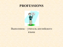 Presentation: The Theme: Professions