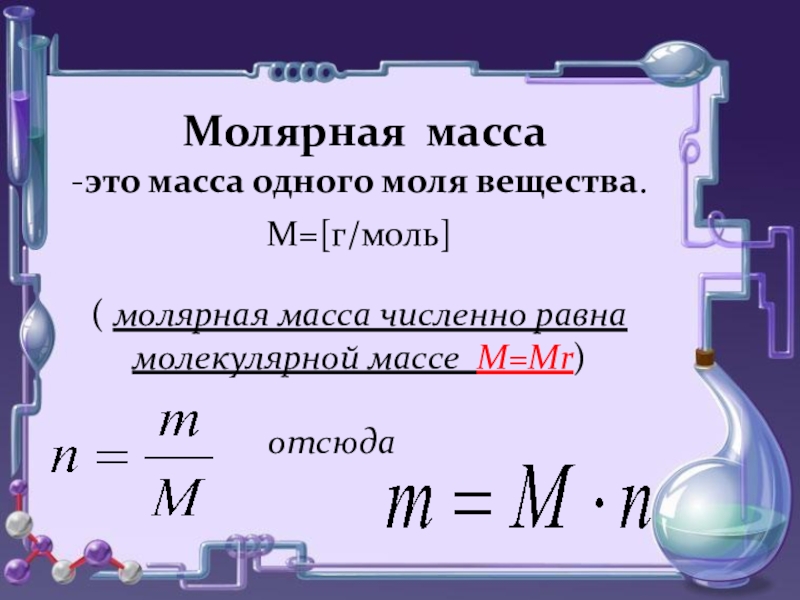 Презентация молярная масса