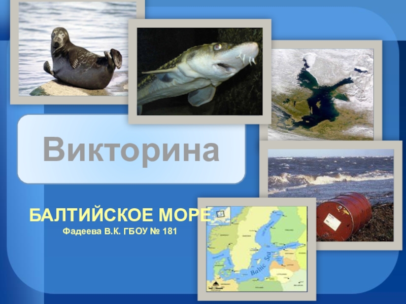 Презентация по географии. Интерактивная игра Балтийское море.