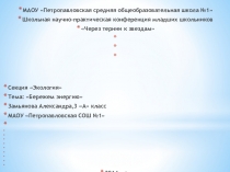 Презентация по научно-исследовательской работе Бережем энергию.