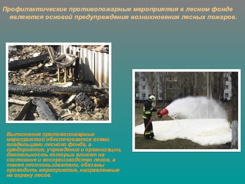 Доклад: Предупреждение возникновения и борьба с пожарами на местности