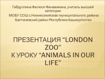 Презентация по английскому языку на тему London zoo (6 класс)