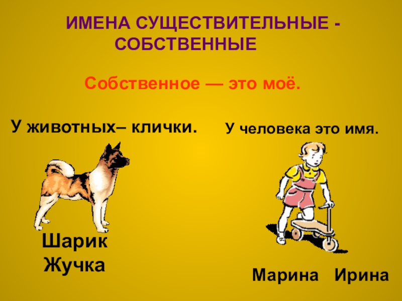 Собственные и нарицательные имена существительные 3 класс школа россии презентация