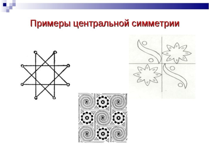 Центральная симметрия 6 класс рисунки