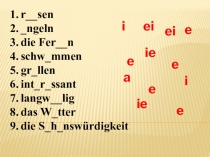 Презентация и раздаточный материал к уроку немецкого языка на тему: Что мы делали летом? 5 класс