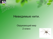 Презентация к уроку окружающего мира на тему Невидемые нити