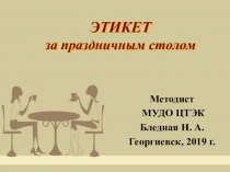 Презентация воспитательного мероприятия Чайный этикет