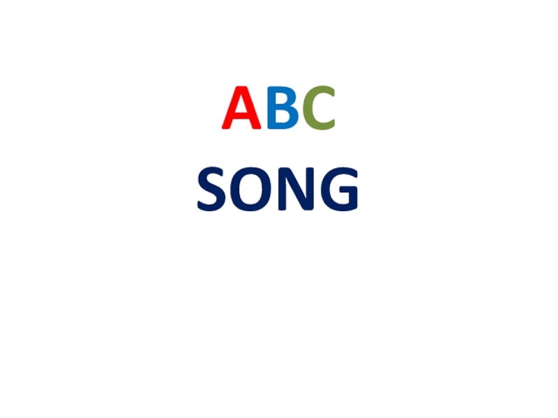 ABC SONG