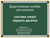 Презентация для изучения чисел первого десятка