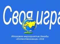 Презентация к итоговому мероприятию недели математики Своя игра