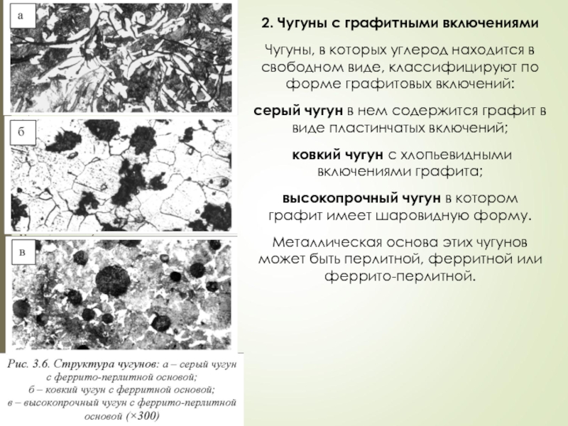 Форма графита в чугуне. Форма графитовых включений в ковком чугуне. Форма графитовых включений в высокопрочном чугуне. Чугун с графитовыми включениями. Графитовые включения в сером чугуне.