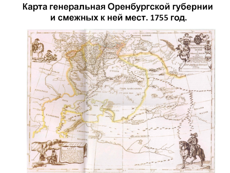 Карта оренбургской области 1900 года